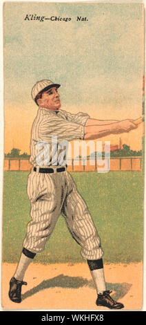 John Kling/Leonard C. Cole, Chicago Cubs, baseball card portrait Stock Photo