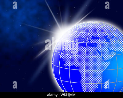 Background World Showing Global Abstract And Backdrop Stock Photo