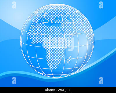 Globe Background Showing Worldly Worldwide And World Stock Photo