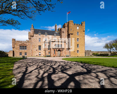 Exterior of Castle of Mey in Caithness on the North Coast 500 tourist motoring route in northern Scotland, UK Stock Photo