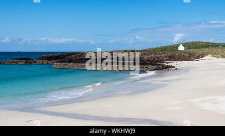 Beach at Clachtoll on the North Coast 500 tourist motoring route in northern Scotland, UK Stock Photo