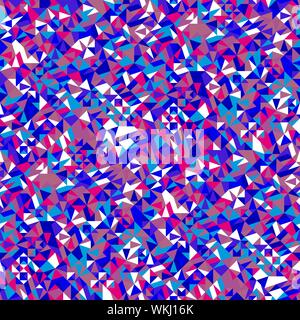 Seamless colorful geometrical triangular mosaic pattern background design - abstract vector graphic Stock Vector