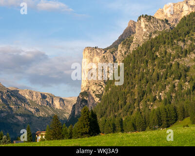 Evening in the Dolomite Mountains, South Tyrol, Alto Adige, Italy. Stock Photo