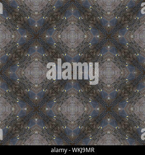 Seamless pattern made from Great argus feathers texture background Stock Photo