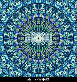 Dynamic colorful abstract round tiled pattern background - circular hypnotic vector graphic design Stock Vector