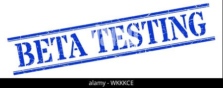 beta testing stamp. beta testing square grunge sign. beta testing Stock Vector