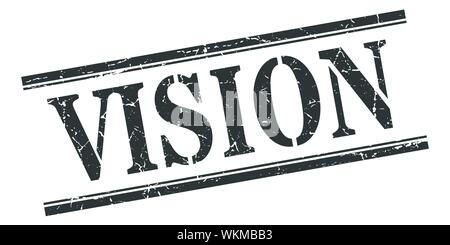 vision stamp. vision square grunge sign. vision Stock Vector