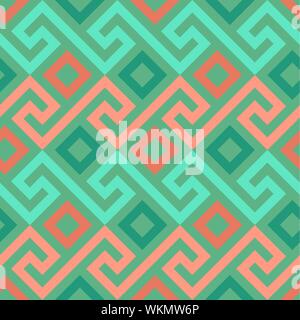 vector seamless Greek ornament, Meander Stock Vector