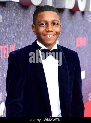 Keiyon Cook attending the UK premiere of Top Boy at the Hackney Picturehouse in London. Stock Photo