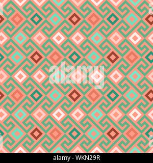 vector seamless Greek ornament, Meander Stock Vector