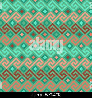 vector seamless Greek ornament, Meander Stock Vector