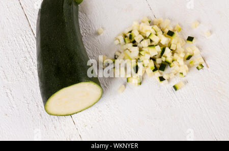 Fresh marrow or courgette Stock Photo