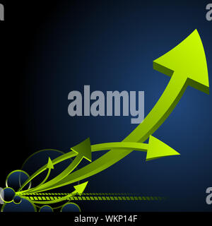 illustration of abstract vector background with arrow Stock Photo
