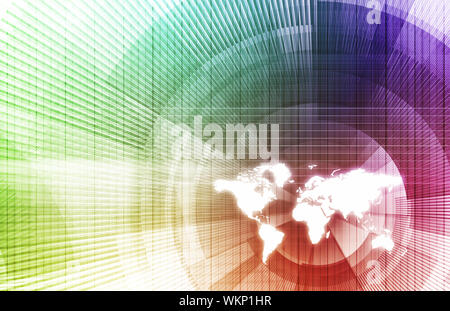 Connected Globally Stock Photo