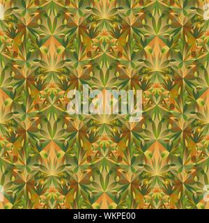 Geometrical abstract floral triangle pattern background - gradient seamless multicolor polygonal vector design Stock Vector
