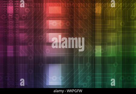 Futuristic Technology and Science as a Pattern Background Stock Photo