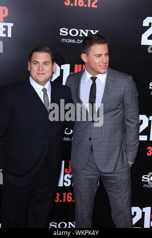 SMG1 NY1 LA Jonah Hill Channing Tatum 21Jump 031312 24.JPG LOS ANGELES, CA - MARCH 13: Jonah Hill Channing Tatum at the premiere of Columbia Pictures' '21 Jump Street' at the Grauman's Chinese Theater on March 13. 2012 in Los Angeles, California. ( Credit: Storms Media Group/Alamy Live News Stock Photo