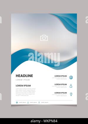 business seminar design concept poster with flat cartoon illustration ...