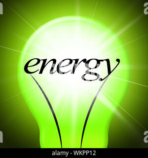 Eco Energy Meaning Go Green And Reuse Stock Photo