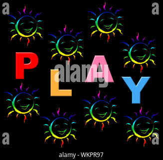 Playing Play Meaning Free Time And Enjoy Stock Photo - Alamy