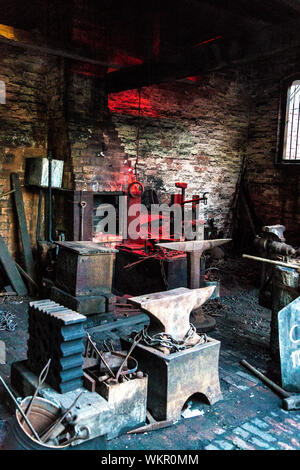 Blacksmith Workshop, 19th Century Stock Photo - Alamy