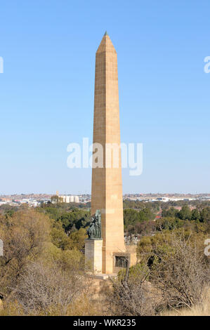 The Women's Memorial with a view of Bloemfontein, South Africa Stock Photo