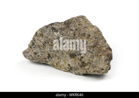 Grungy  granite stone, marble rock isolated on white background. High resolution photo. Full depth of field. Stock Photo