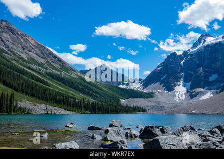 Beautiful landscape around Consolation Lakes at Banff, Canada Stock Photo