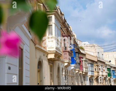 Streets of Sliema, Malta Stock Photo