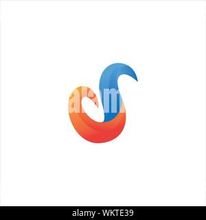 CS and SC creative initial based letter icon logo vector designs Stock Vector