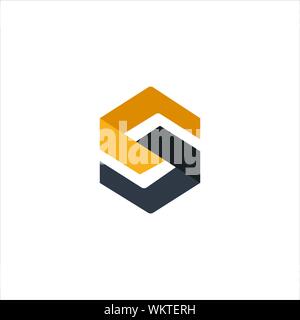 CS and SC creative initial based letter icon logo vector designs Stock Vector
