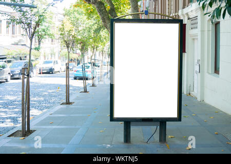 istanbul billboard blank frame mockup Stock Photo