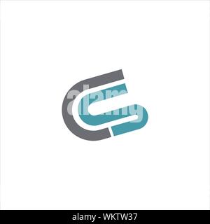 CS and SC creative initial based letter icon logo vector designs Stock Vector