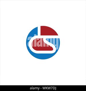CS and SC creative initial based letter icon logo vector designs Stock Vector