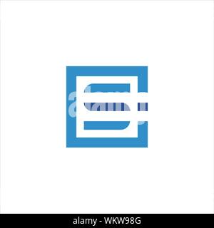 CS and SC creative initial based letter icon logo vector designs Stock Vector