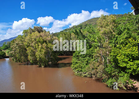 The village of the aborigines of Australia, Cairns Stock Photo