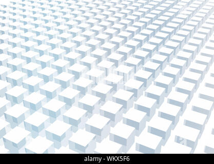 Simple and Clean Block 3d Abstract Background in Blue Stock Photo