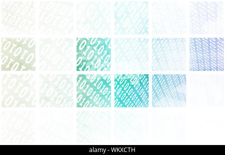 Data Network with Fast Moving Data Packets Stock Photo