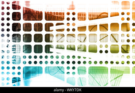 Data Network with Fast Moving Data Packets Stock Photo