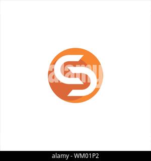 CS and SC creative initial based letter icon logo vector designs Stock Vector