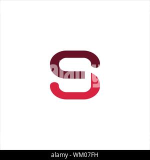 CS and SC creative initial based letter icon logo vector designs Stock Vector