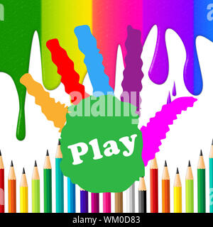 Playing Play Meaning Free Time And Enjoy Stock Photo - Alamy