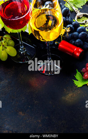 Wine and grape Stock Photo