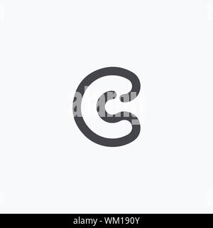 CS and SC creative initial based letter icon logo vector designs Stock Vector