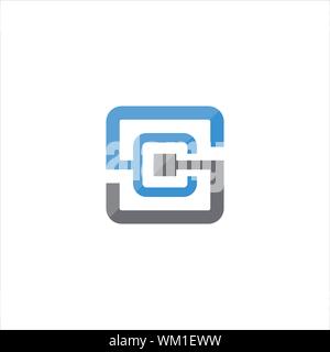 CS and SC creative initial based letter icon logo vector designs Stock Vector