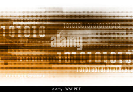 Binary Data Background Stock Photo