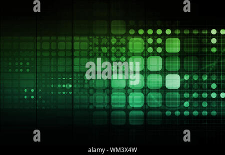 Business Technology Concept on Worldwide Report View Stock Photo