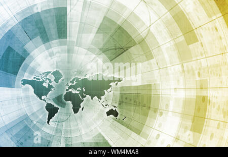 Global Integration Network Stock Photo