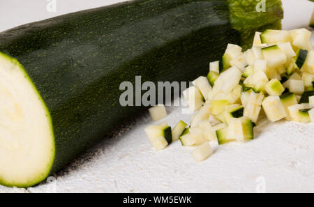 Fresh marrow or courgette Stock Photo