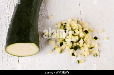 Fresh marrow or courgette Stock Photo